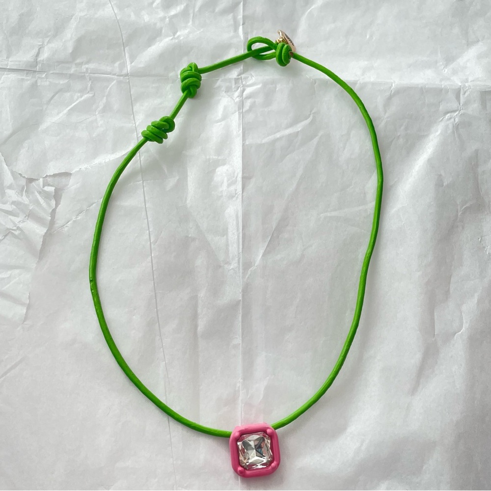 Smith & Co Pink and Green Candy Collar Necklace NEW WITHOUT TAGS